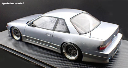 Ignition-Model Nissan Vertex S13 Silvia Blue-Silver and Grey 1:18