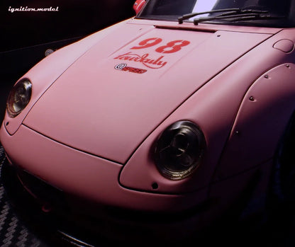 Ignition Model Porsche 993 RWB "Hooters" Matte Pink 1:18
