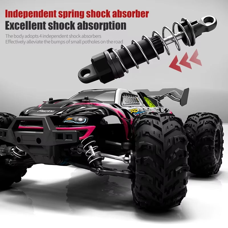 16103 Fast Rc Cars 50Km/H 1/16 off Road 4WD with LED Headlights,2.4G Waterproof Remote Control Monster Truck for Adults and Kids