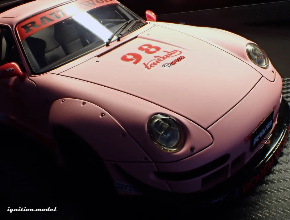 Ignition Model Porsche 993 RWB "Hooters" Matte Pink 1:18