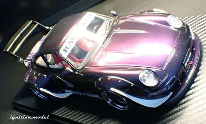 Ignition Model Porsche 993 RWB "Army Girl" Purple Metallic 1:18