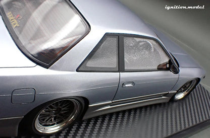 Ignition-Model Nissan Vertex S13 Silvia Blue-Silver and Grey 1:18