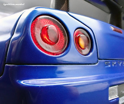 Ignition-Model Nissan Skyline GT-R R34 (BNR34) Top Secret 34GT-R RHD Blue Metallic 1:18