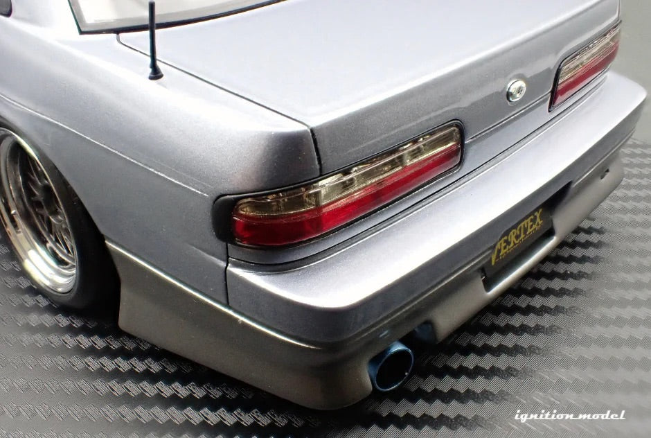 Ignition-Model Nissan Vertex S13 Silvia Blue-Silver and Grey 1:18