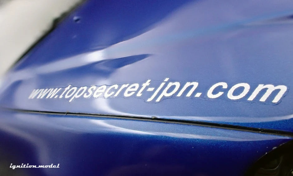 Ignition-Model Nissan Skyline GT-R R34 (BNR34) Top Secret 34GT-R RHD Blue Metallic 1:18