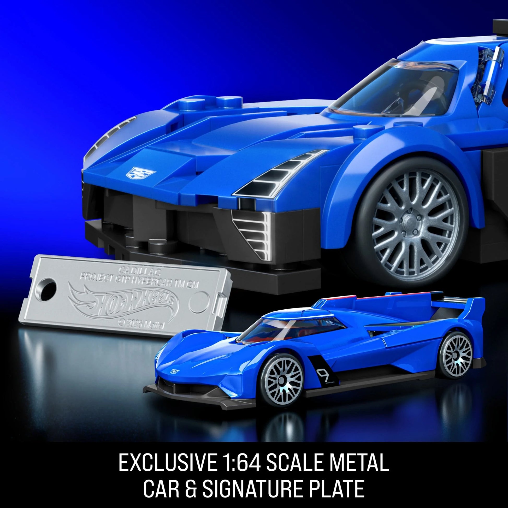 Hot Wheels Cadillac Project GTP Hypercar Building Toy Kit (236 Pieces), for Collectors