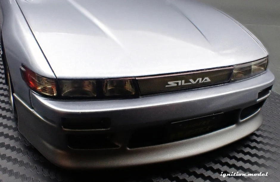 Ignition-Model Nissan Vertex S13 Silvia Blue-Silver and Grey 1:18