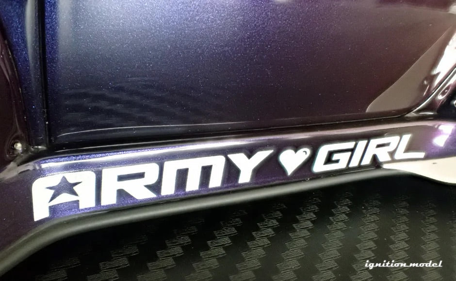 Ignition Model Porsche 993 RWB "Army Girl" Purple Metallic 1:18