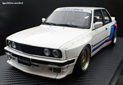 Ignition-Model BMW M3 Pandem 30 (E30) M-Design White 1:18