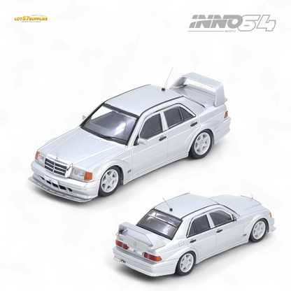 INNO64 Mercedes-Benz 190E Silver 1:64 Diecast