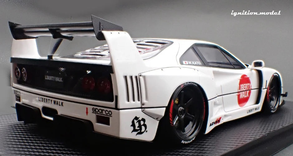 Ignition-Model 2023 Ferrari F40 LBWK LB-Works 40 Japan White 1:18