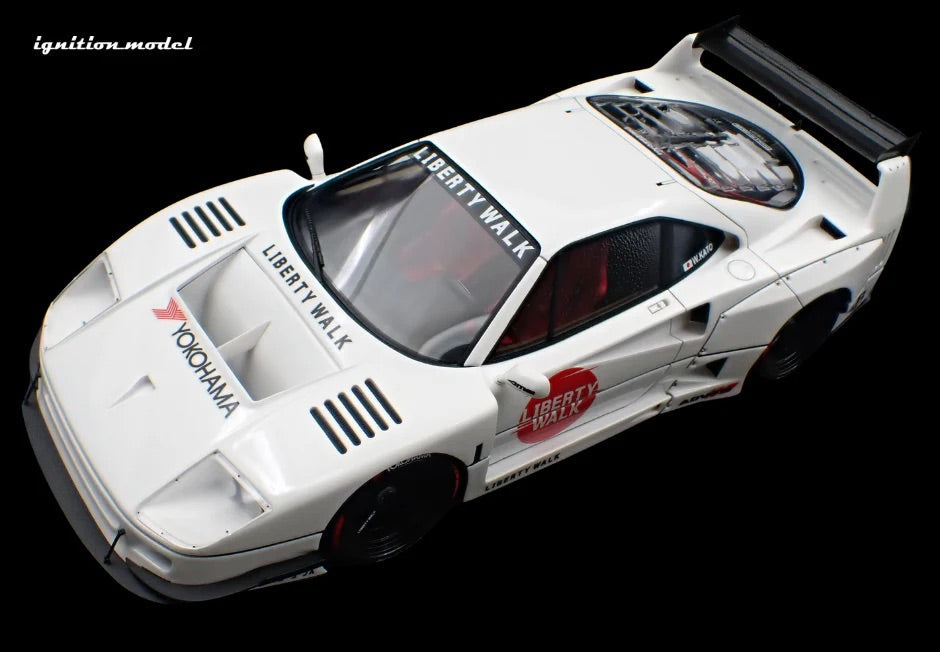 Ignition-Model 2023 Ferrari F40 LBWK LB-Works 40 Japan White 1:18