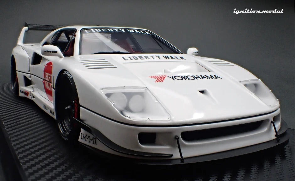 Ignition-Model 2023 Ferrari F40 LBWK LB-Works 40 Japan White 1:18