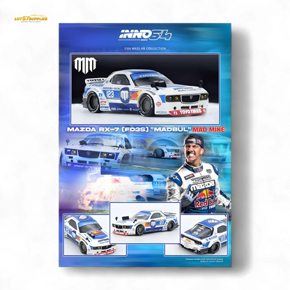 INNO64 Mazda RX-7 FD3S Pandem MADBUL 7.3 1:64