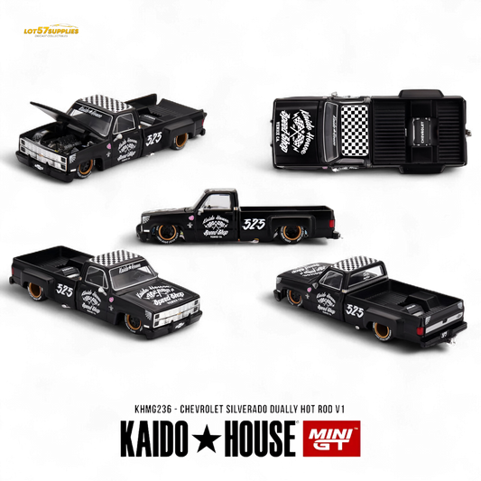 (Pre-Order) KAIDO Chevrolet Silverado Dually Hot Rod V1 1:64