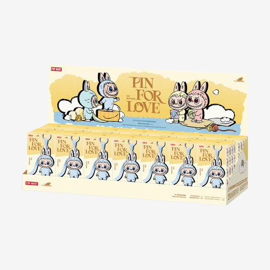 Pop Mart Labubu Pin for Love Series Blind Box (A-M) Yellow