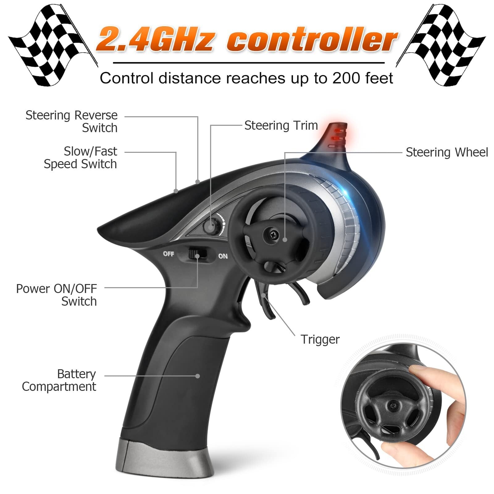 HAIBOXING RC Cars, 1:18 Remote Control Car for Adults, 4Wd High-Speed Hobby R...
