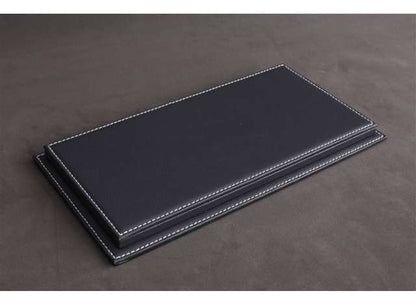 Atlantic Case Mulhouse Premium Acrylic Display Case w/ Anthracite Leather Base w/ White Stitching 1:18