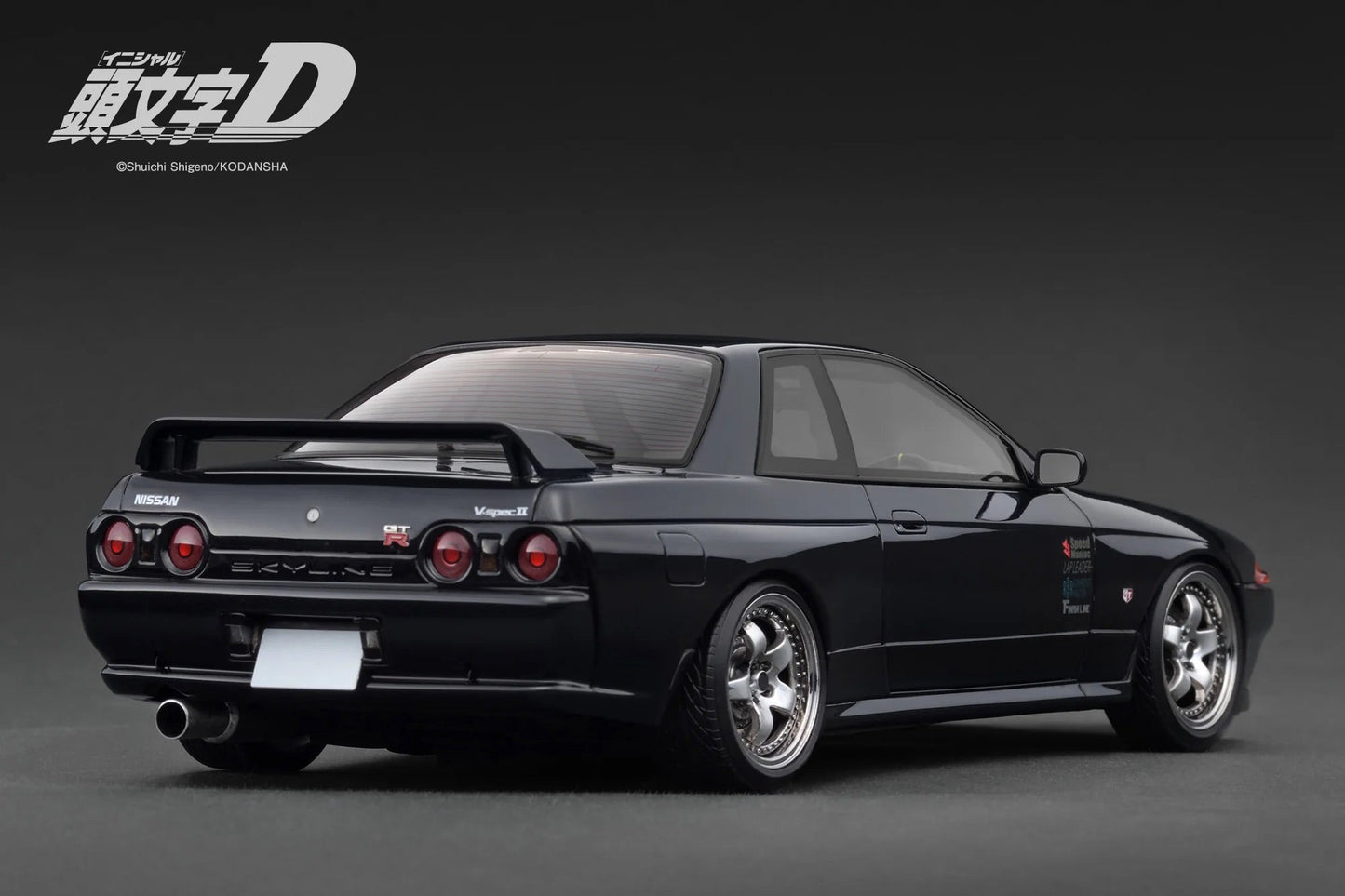 Ignition-Model Nissan Skyline GT-R R32 (BN32) V-Spec II Initial D Black 1:18