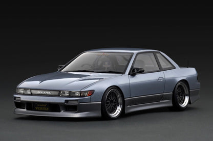 Ignition-Model Nissan Vertex S13 Silvia Blue-Silver and Grey 1:18