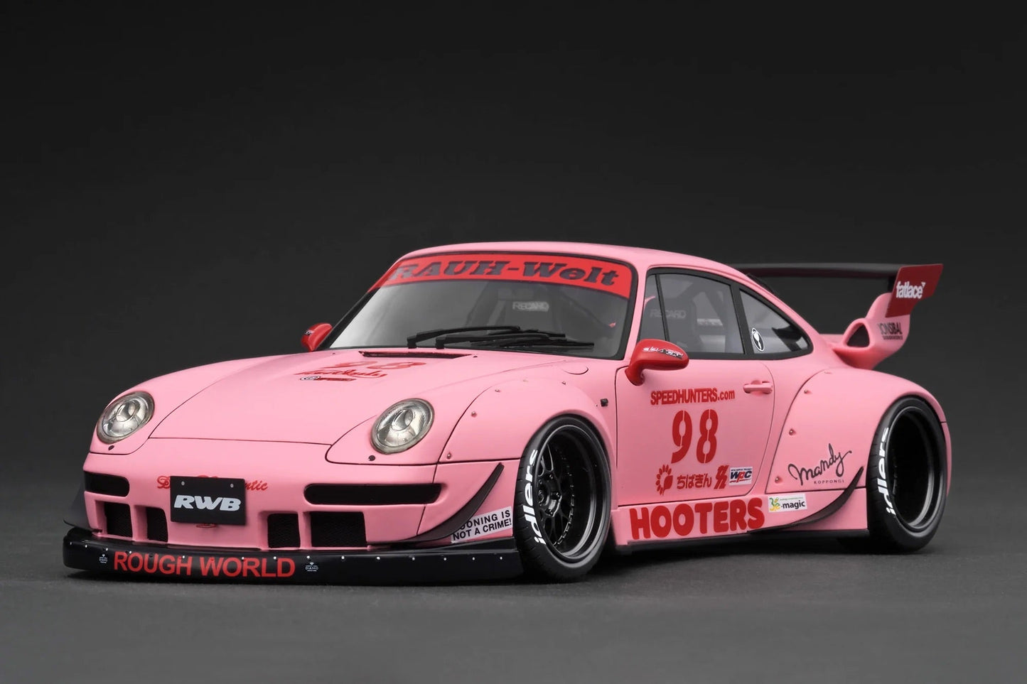 Ignition Model Porsche 993 RWB "Hooters" Matte Pink 1:18