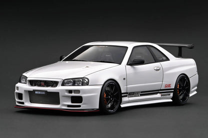 Ignition-Model Nissan Skyline GT-R R34 (BNR34) Top Secret 34GT-R RHD White 1:18