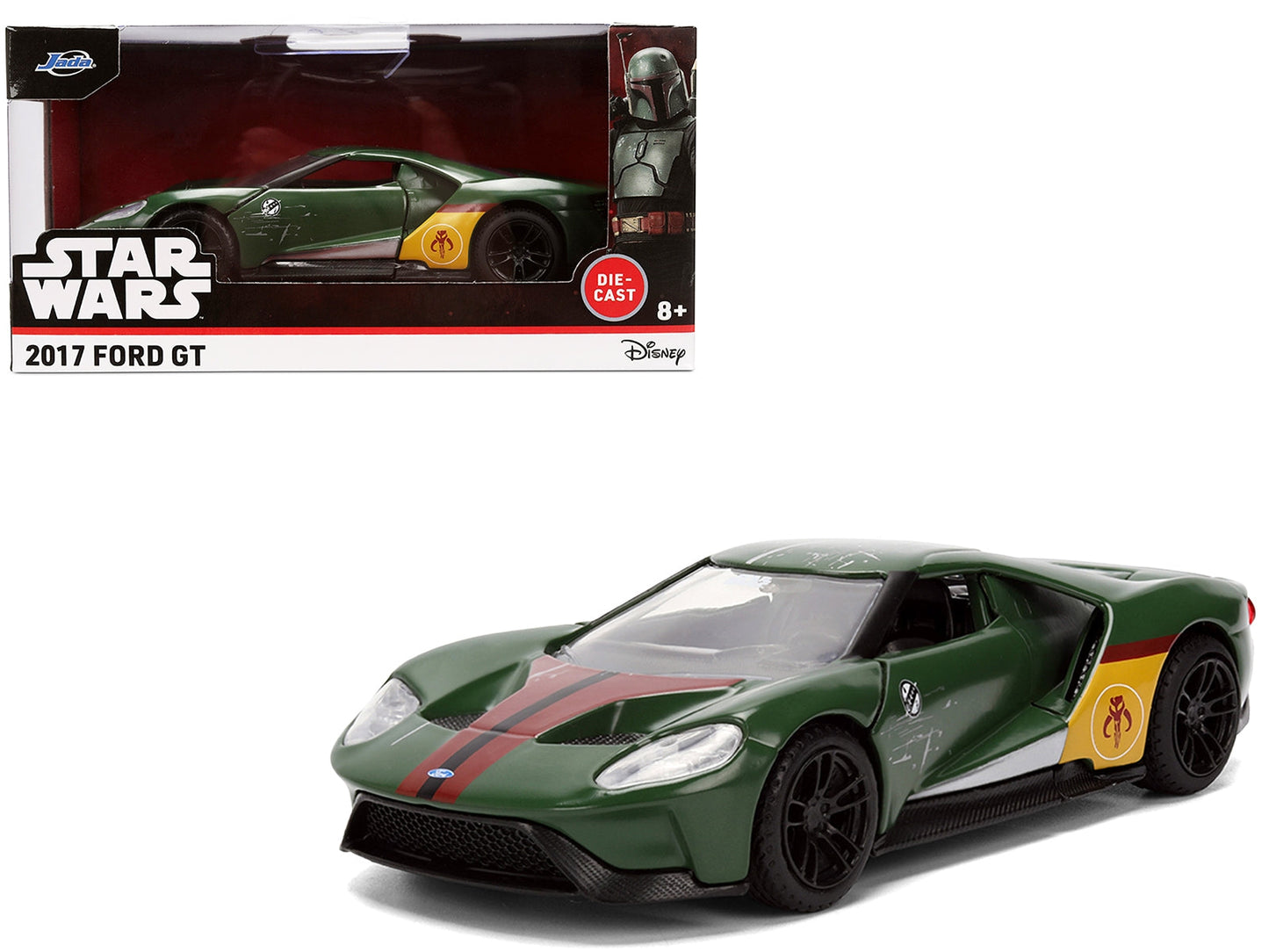 2017 Ford GT "Boba Fett" Livery Dark Green with Graphics "Star Wars" Franchise "Hollywood Rides" Series 1/32