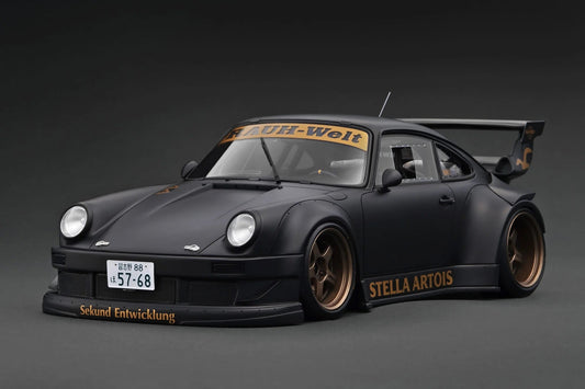 Ignition-Model Porsche 911 RWB 930 "Stella Artois" Matte Black 1:18