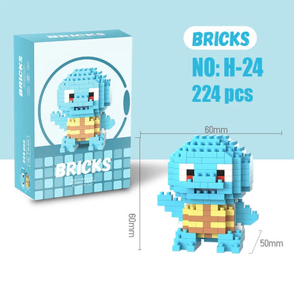 Pokemon Building Blocks Pokémon Gengar Action Cartoon Character Pikachu Charizard Model Building Block for Boys Birthday Gifts