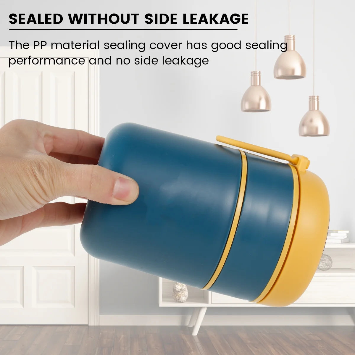 Vacuum Insulated Food Jar for Kids with Foldable Spoon,24 Oz Stainless Steel Thermal Food Container Food Thermos Soup Cup