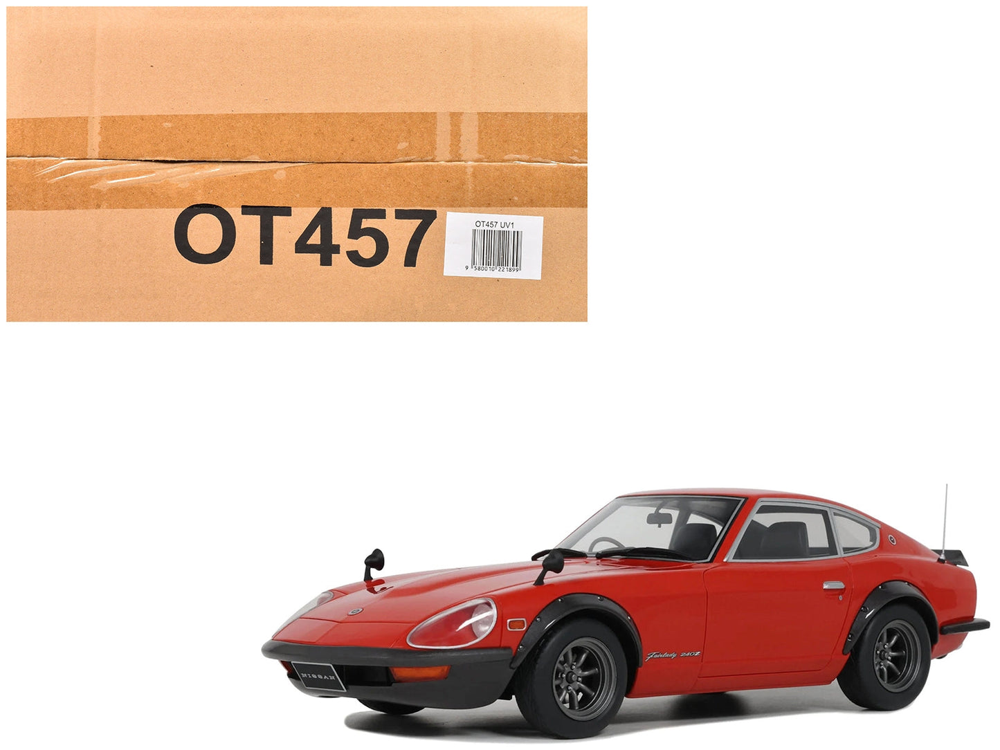 Otto Mobile Nissan Fairlady 240ZG 1:18 Diecast — Grand Prix Red