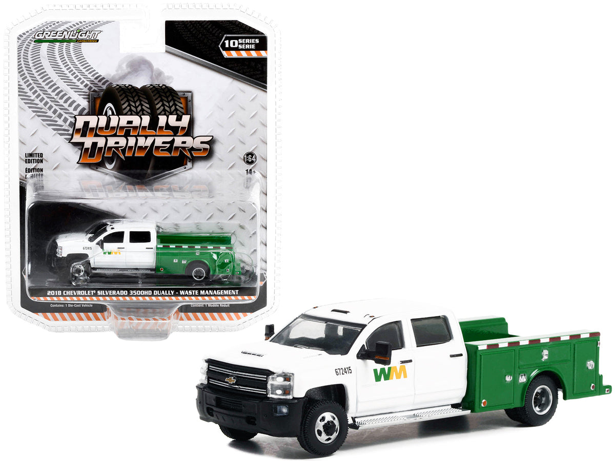2018 Chevy Silverado 3500HD 'Waste Management' 1:64 - Greenlight