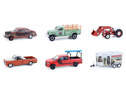 "Down on the Farm" Series 11 Set of 6 pieces 1/64 Diecast Models by Greenlight