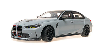 Minichamps 2023 BMW M3 CS (G80) Brooklyn Grey Metallic 1:18