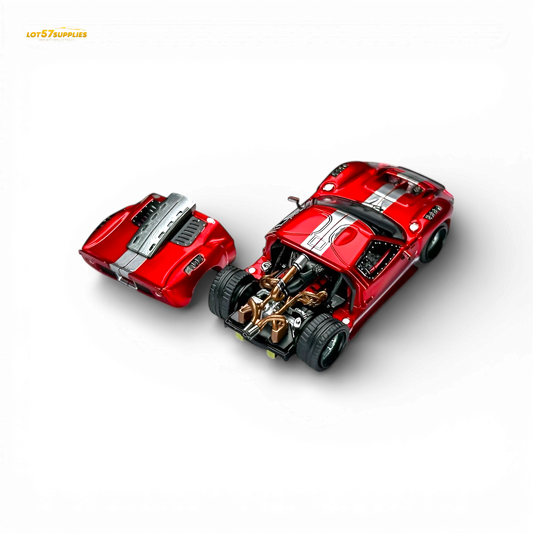 Rhino Model RM Ford GT40 Transparent Red 1:64