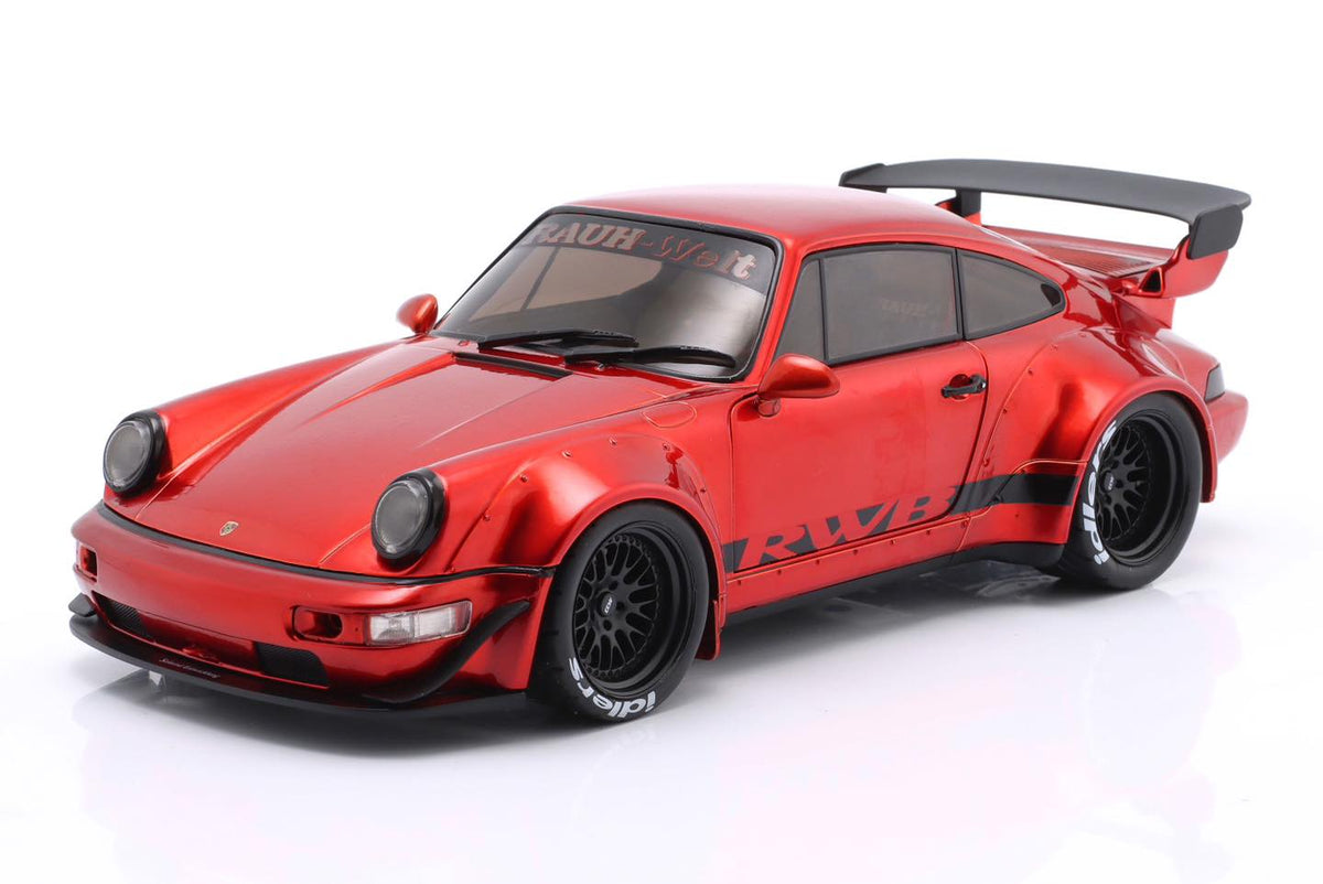 Solido 2024 Porsche 964 RWB Red Chrome 1:18