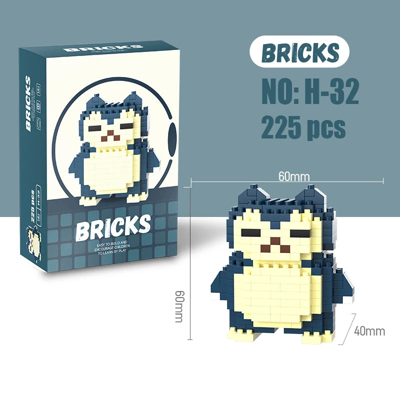 Pokemon Building Blocks Pokémon Gengar Action Cartoon Character Pikachu Charizard Model Building Block for Boys Birthday Gifts