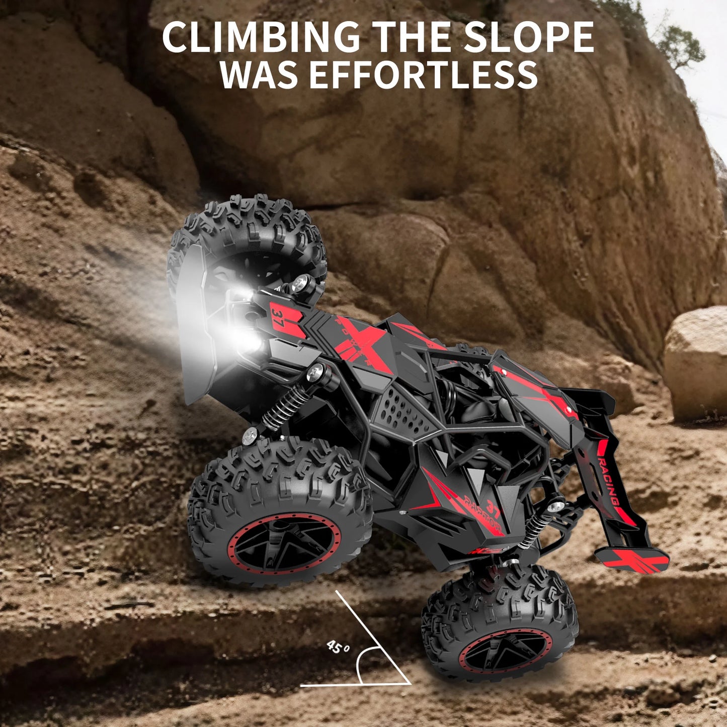 RC Cars Toys for Boys,15Mph High Speed Remote Control Cars with Headlight,Rc Truck off Road for Kid 6-12 Christmas Birthday Gifts