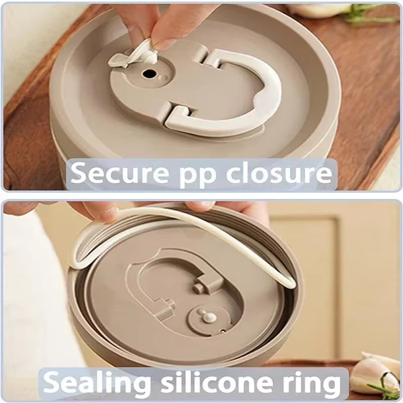 Portable Insulated Food Lunch Container Set Thermal Lunch Box 3 Separate Stackable Lunch Container Bento Box Food Container