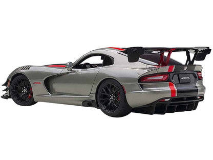 2017 Dodge Viper ACR Billet Silver Metallic 1/18 Model Car by Autoart