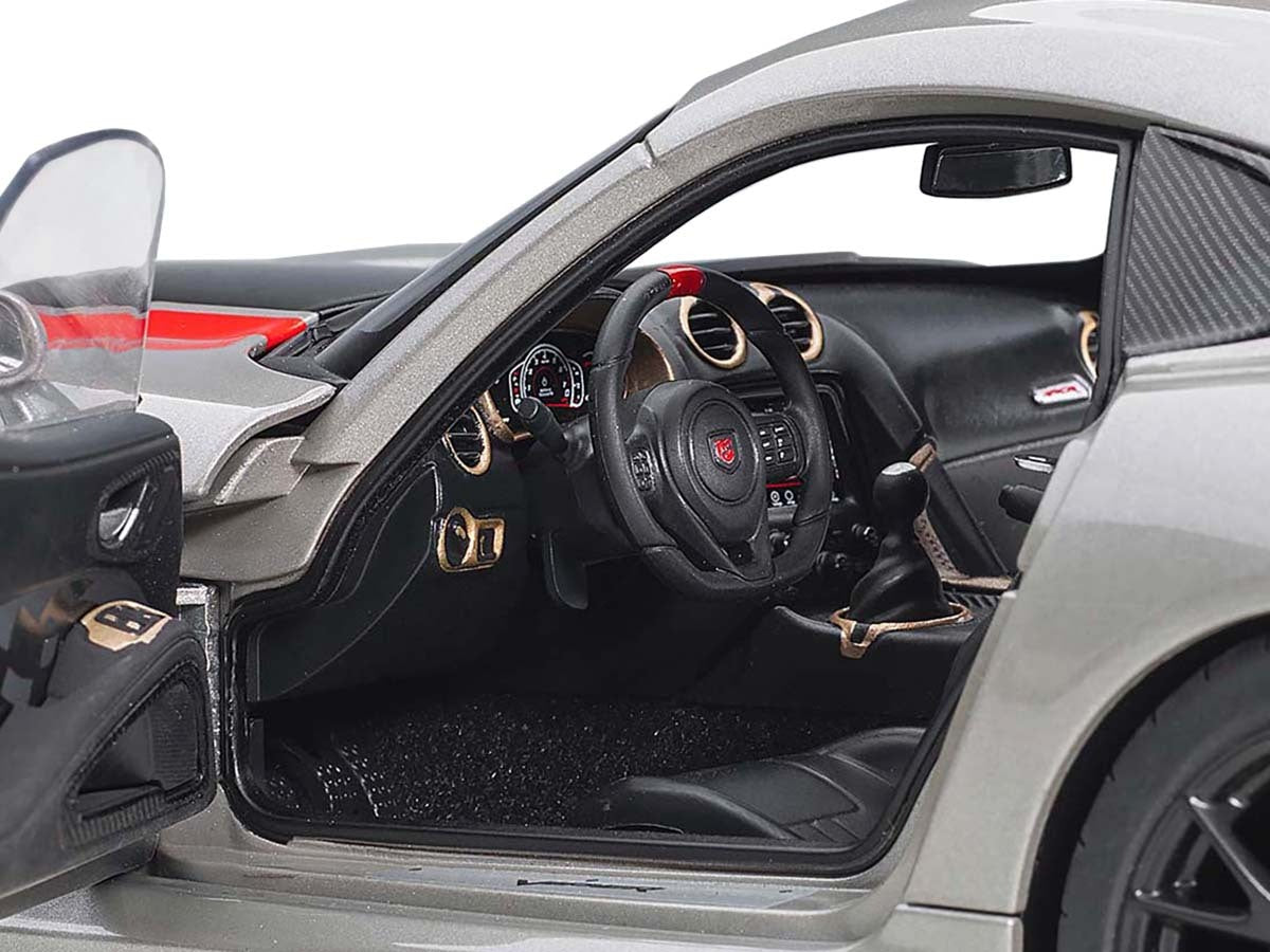 2017 Dodge Viper ACR Billet Silver Metallic 1/18 Model Car by Autoart