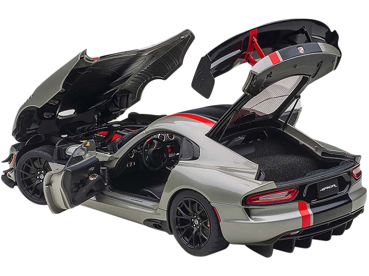 2017 Dodge Viper ACR Billet Silver Metallic 1/18 Model Car by Autoart