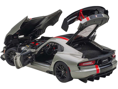 2017 Dodge Viper ACR Billet Silver Metallic 1/18 Model Car by Autoart