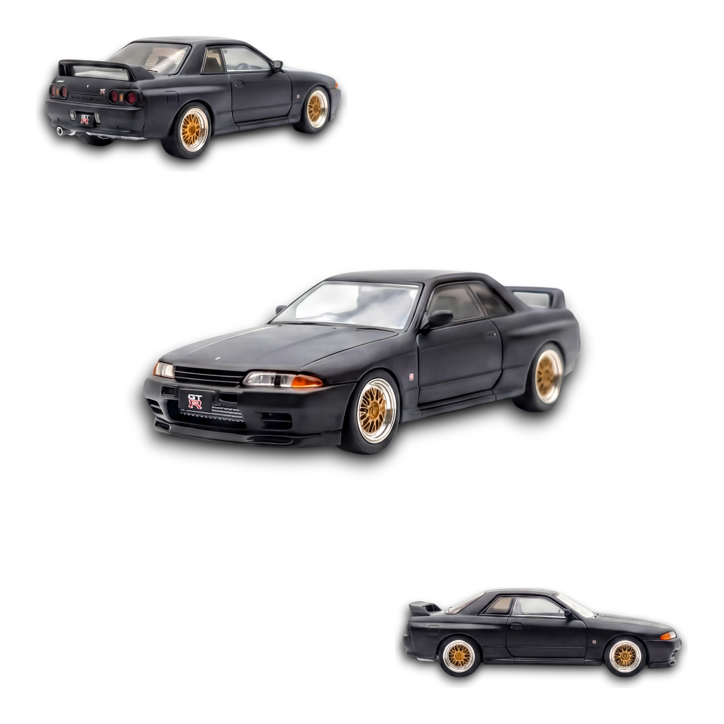 Inno64 Nissan Skyline GT-R R32 Matt Black "THE DIECAST COMPANY" Special Edition 1:64