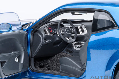 AUTOart 2023 Dodge Challenger SRT Super Stock Frostbite Blue 1:18