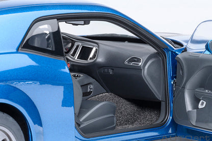 AUTOart 2023 Dodge Challenger SRT Super Stock Frostbite Blue 1:18