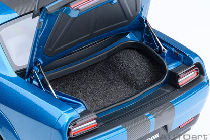 AUTOart 2023 Dodge Challenger SRT Super Stock Frostbite Blue 1:18