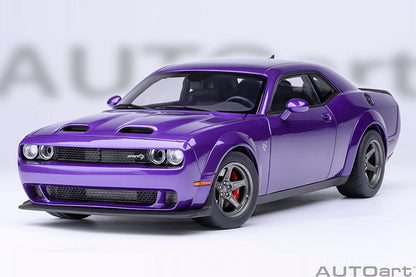 AUTOart 2023 Dodge Challenger SRT Super Stock Plum Crazy (Purple) 1:18