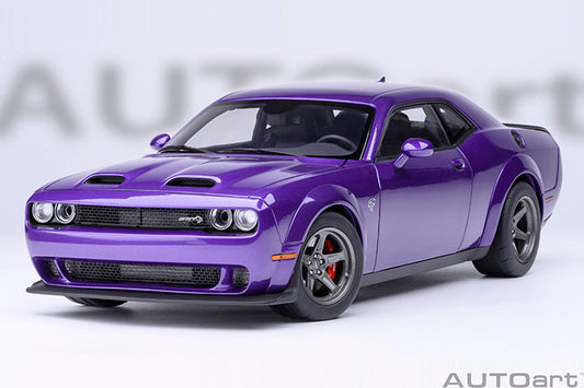 AUTOart 2023 Dodge Challenger SRT Super Stock Plum Crazy (Purple) 1:18