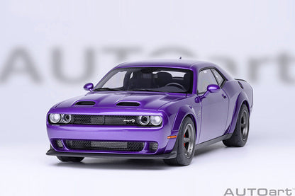 AUTOart 2023 Dodge Challenger SRT Super Stock Plum Crazy (Purple) 1:18